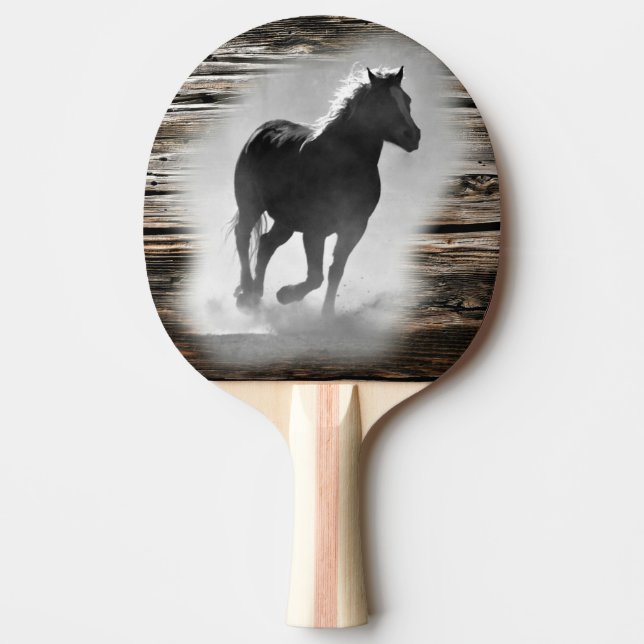 Pala De Ping Pong Gallopaje de caballos salvajes (Anverso)