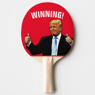 PALA DE PING PONG ¡GANANDO! DONALD TRUMP PING PONG PADDLE