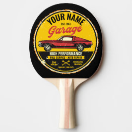 Pala De Ping Pong Garaje Fastback Red Classic para coches personaliz