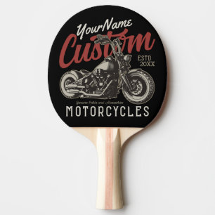 Pala De Ping Pong Garaje para motociclistas Rebel Cruiser Personaliz