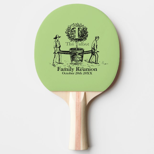 Pala De Ping Pong Gardeners Familia Reunión PingP Paddle personaliza (Anverso)