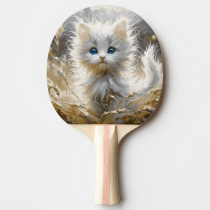 Pala De Ping Pong Gatito blanco preciado