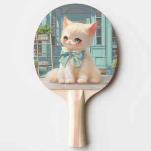 Pala De Ping Pong Gatito con sabor suave y azul en pastelería