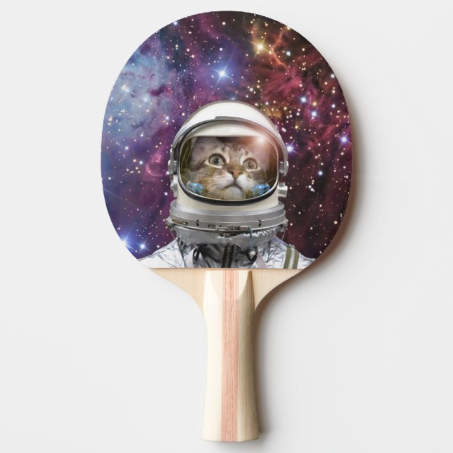 Pala De Ping Pong Gato cosmonauta (Anverso)