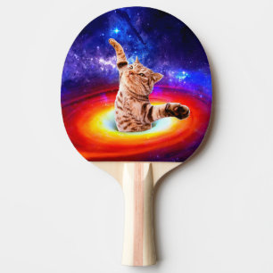 Pala De Ping Pong Gato dentro de un agujero negro