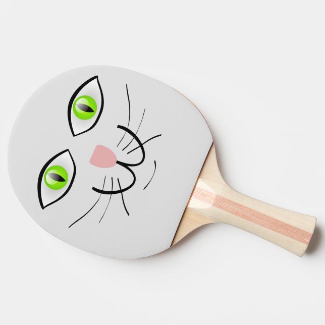 Pala De Ping Pong Gato-Face Ping Pong Paddle (Lateral)