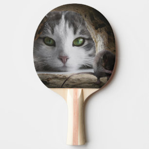 Pala de Ping Pong Gato y Ratón
