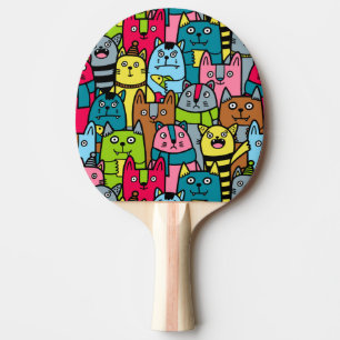 Pala De Ping Pong Gatos y gatos
