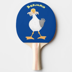 Pala De Ping Pong Gaviota divertida con personalizado de patatas fri