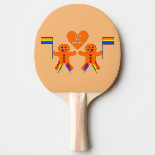 Pala De Ping Pong Gay Men Navidades Gingerbread Pareja