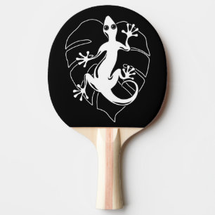Pala De Ping Pong Gecko Lizard Silhouette