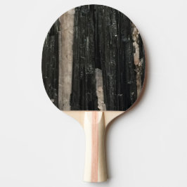 Pala De Ping Pong Gemstone Photo Black White Striped Gem Moderno