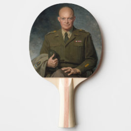 Pala De Ping Pong General Dwight Eisenhower Retrato pintado de 5 est