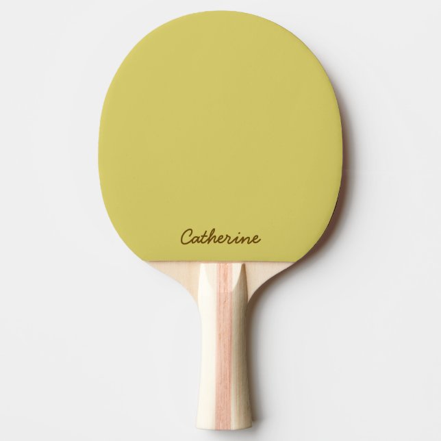 Pala De Ping Pong Gentle Warm Yellow Ping Pong Paddle (Anverso)