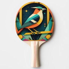 Pala De Ping Pong Geometric Avian Art