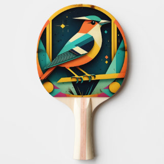 Pala De Ping Pong Geometric Avian Art