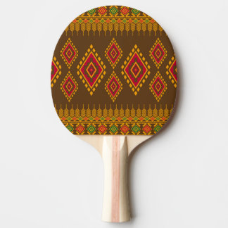 Pala De Ping Pong Geométrico étnico, diseño tradicional, sin costura