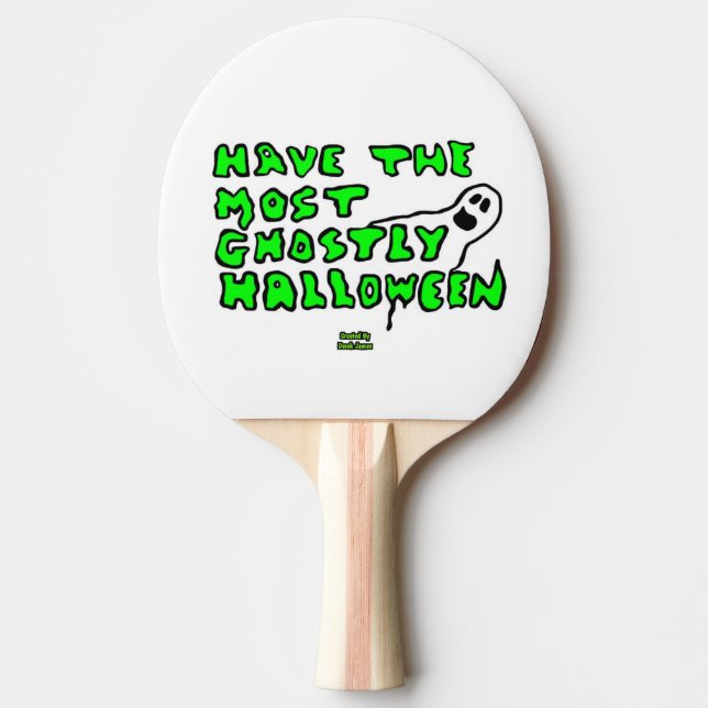 Pala De Ping Pong Ghostly Halloween Ping Pong Paddle (Anverso)