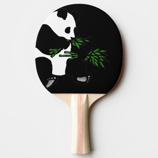 Pala De Ping Pong Giant Panda come Bamboo negro (Reverso)