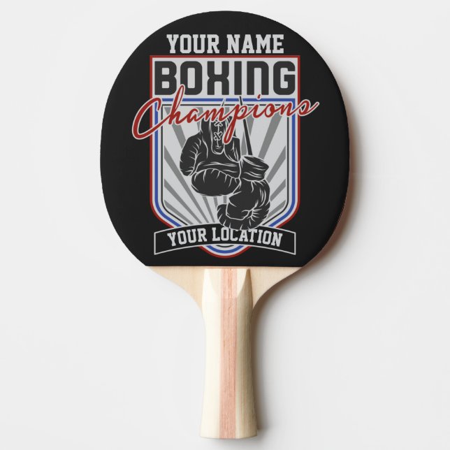 Pala De Ping Pong Gimnasio de boxeo y boxeo personalizado  (Anverso)