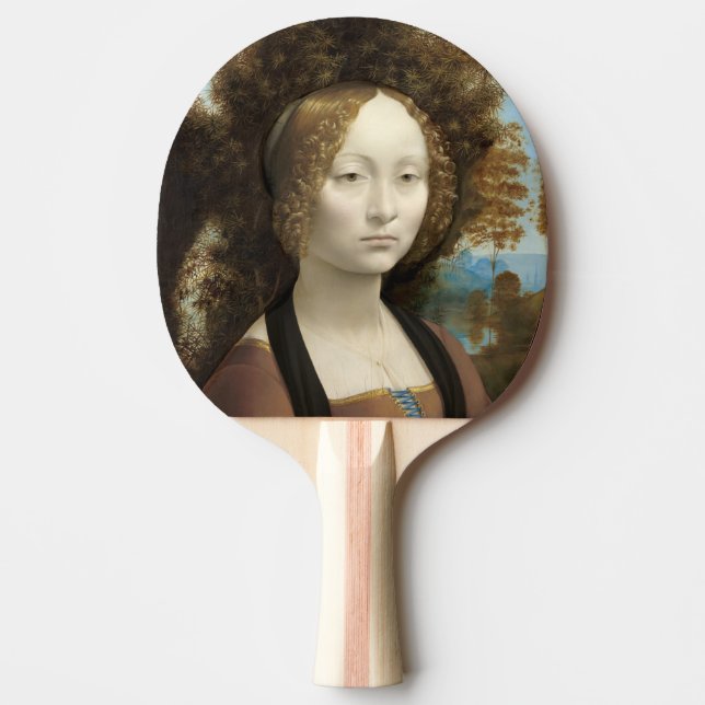 Pala De Ping Pong Ginevra de' Benci Leonardo da Vinci (Anverso)