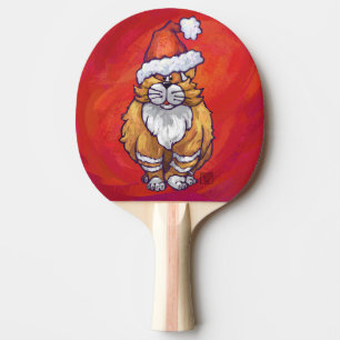 Pala De Ping Pong Ginger Cat Navidades En Rojo