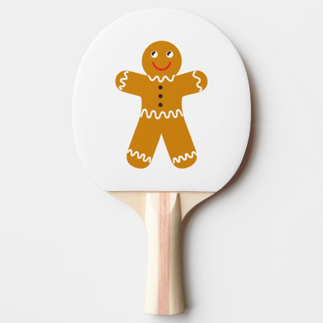 Pala De Ping Pong Gingerbread Man Ping Pong Paddle (Anverso)