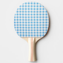 Pala De Ping Pong Gingham Azul Bebé