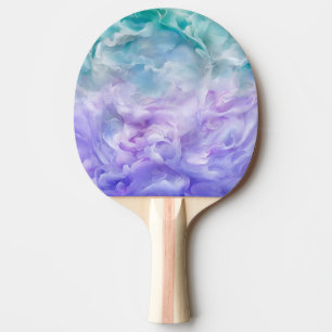 Pala De Ping Pong Giro de nubes azul y púrpura