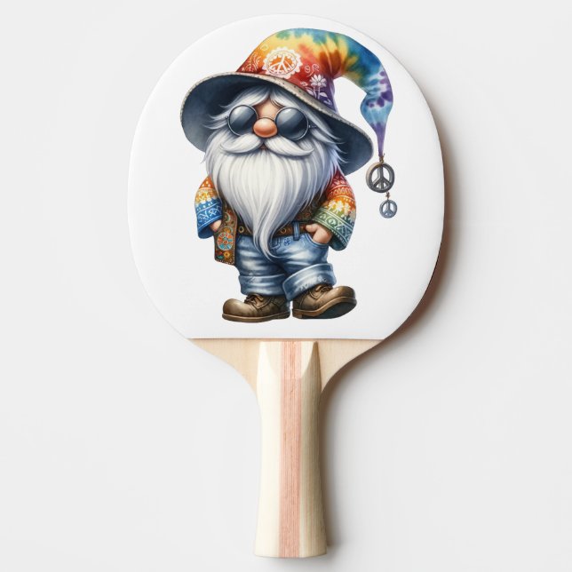 Pala De Ping Pong Gnomo hippie (Anverso)