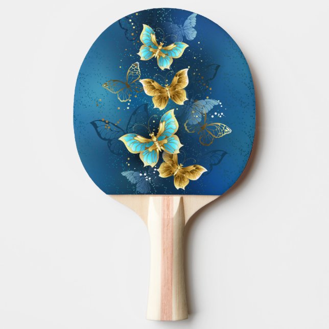 Pala De Ping Pong Golden butterflies (Anverso)