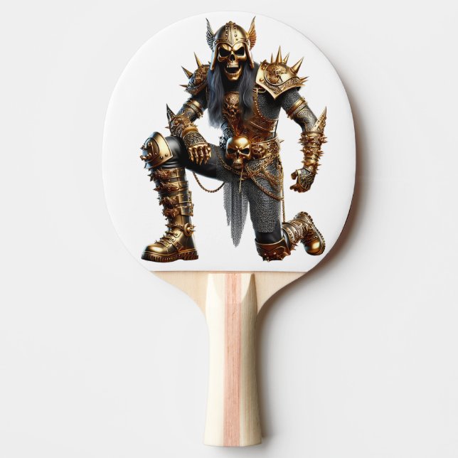 Pala De Ping Pong Golden Metal & Sting Man  (Anverso)