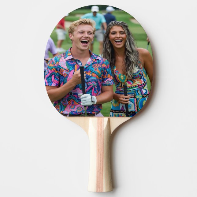 Pala De Ping Pong Golf Photo Customize Personalize (Anverso)
