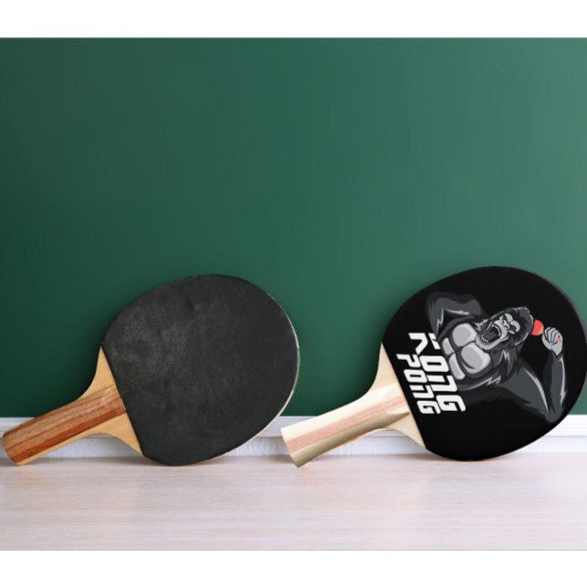 Pala De Ping Pong Gorila de Angry Gorila de Mesa Moderna Personaliza (personalized ping pong paddle)