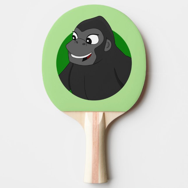 Pala De Ping Pong Gorila Personalizado Ping-Pong Paddle (Anverso)