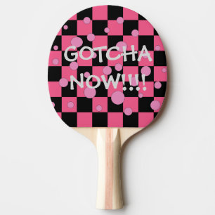 Pala De Ping Pong Gotcha ahora paletas rosadas divertidas lindas del