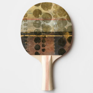 Pala De Ping Pong Gotitas verdes circulares
