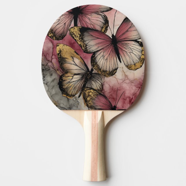 Pala De Ping Pong Gracia de mariposa (Anverso)