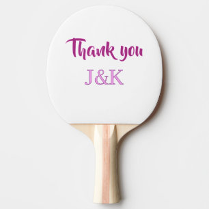 Pala De Ping Pong Gracias agregar inicial de nombre de pareja PURPUR