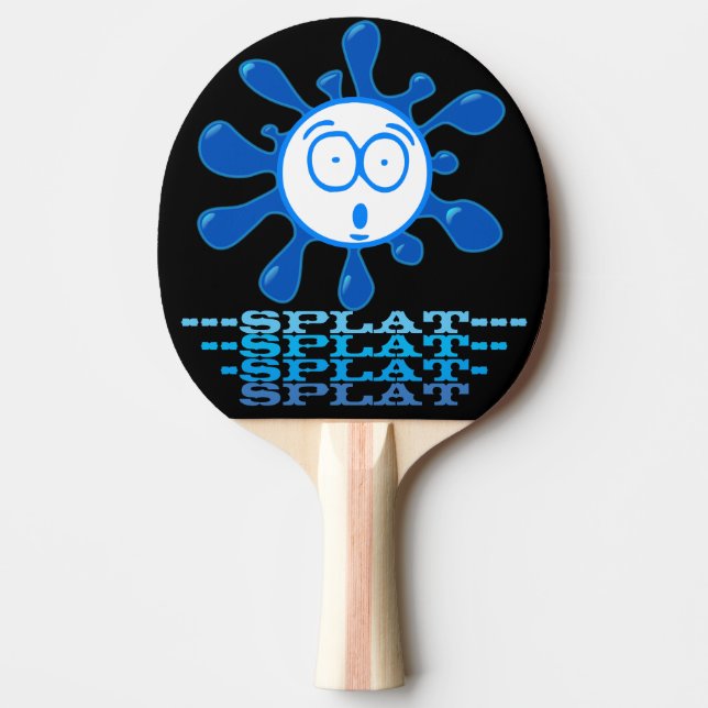Pala De Ping Pong Graciosa bola con manchas (Anverso)