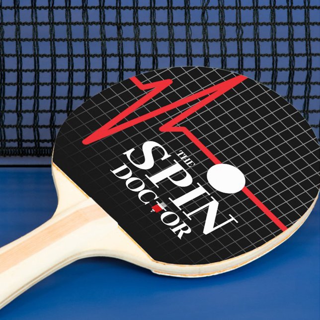 Pala De Ping Pong Graciosa Gráfica de latido del Médica giratorio (Funny the Spin Doctor Table Tennis Paddle Cover Photo)