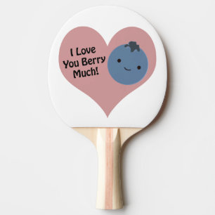 Pala De Ping Pong Graciosamente te amo Berry Mucho Cute Kawaii Blueb