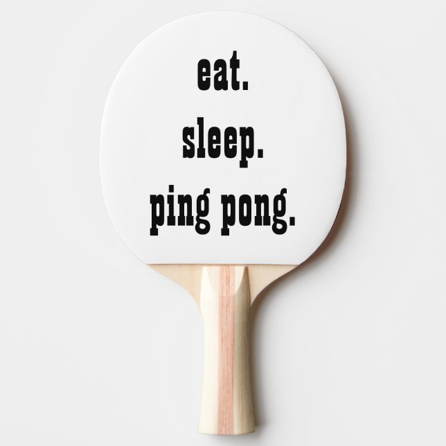 Pala De Ping Pong Gracioso como ping pong para dormir (Anverso)