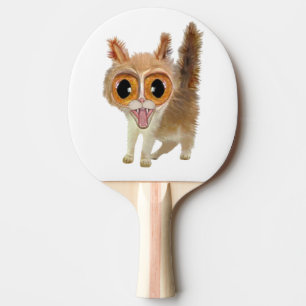 Pala De Ping Pong Gracioso gato de Big Eye d Kitty
