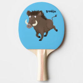 Pala De Ping Pong Gracioso ilustracion de personalizado de afeitar d