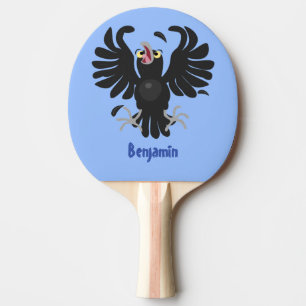Pala De Ping Pong Gracioso ilustracion de personalizado de cuervos l