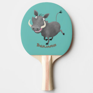 Pala De Ping Pong Gracioso ilustracion de personalizado porcina afri