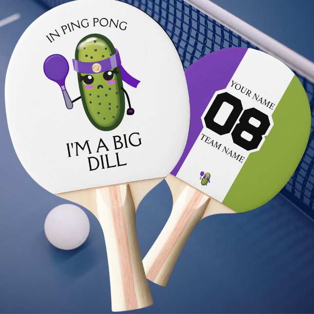 Pala De Ping Pong Gracioso nombre del equipo de Big Dill número verd (Subido por el creador)