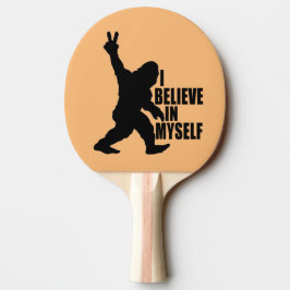 Pala De Ping Pong Gracioso pez gordo -creo en mí mismo