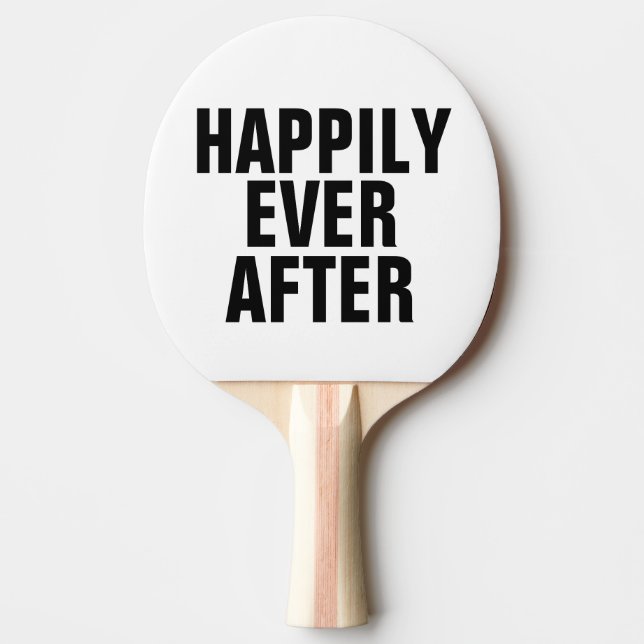 Pala De Ping Pong Gracioso regalo de Boda de remo (Anverso)